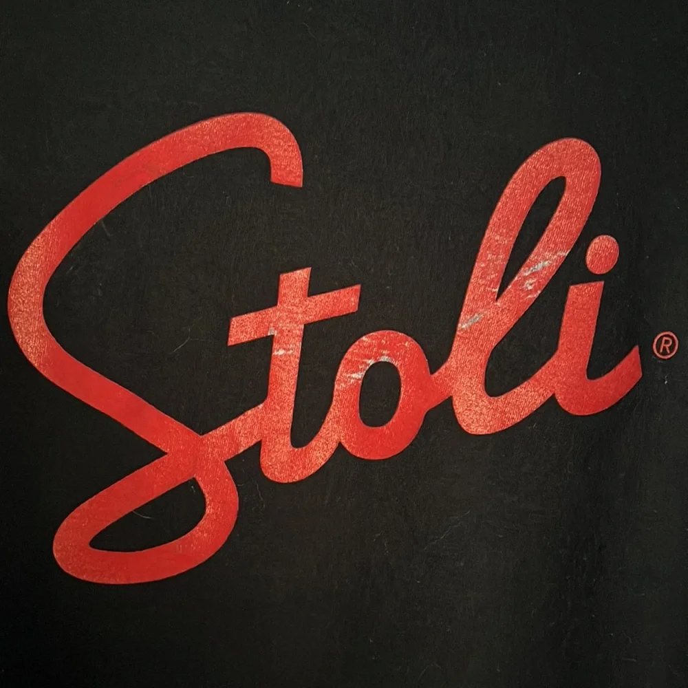 Stoli Vodka Tee Printed on Fruit Of The Loom HD Heavy Cotton